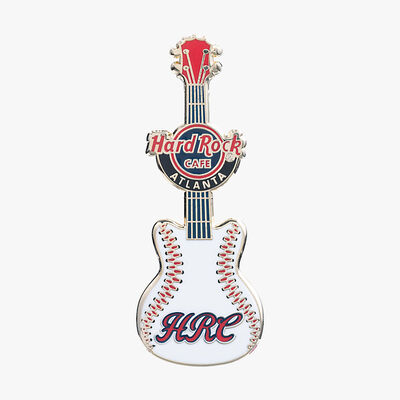 Limited Edition Atlanta Baseball Guitar Pin Limited Edition Atlanta Baseball Guitar Pin
