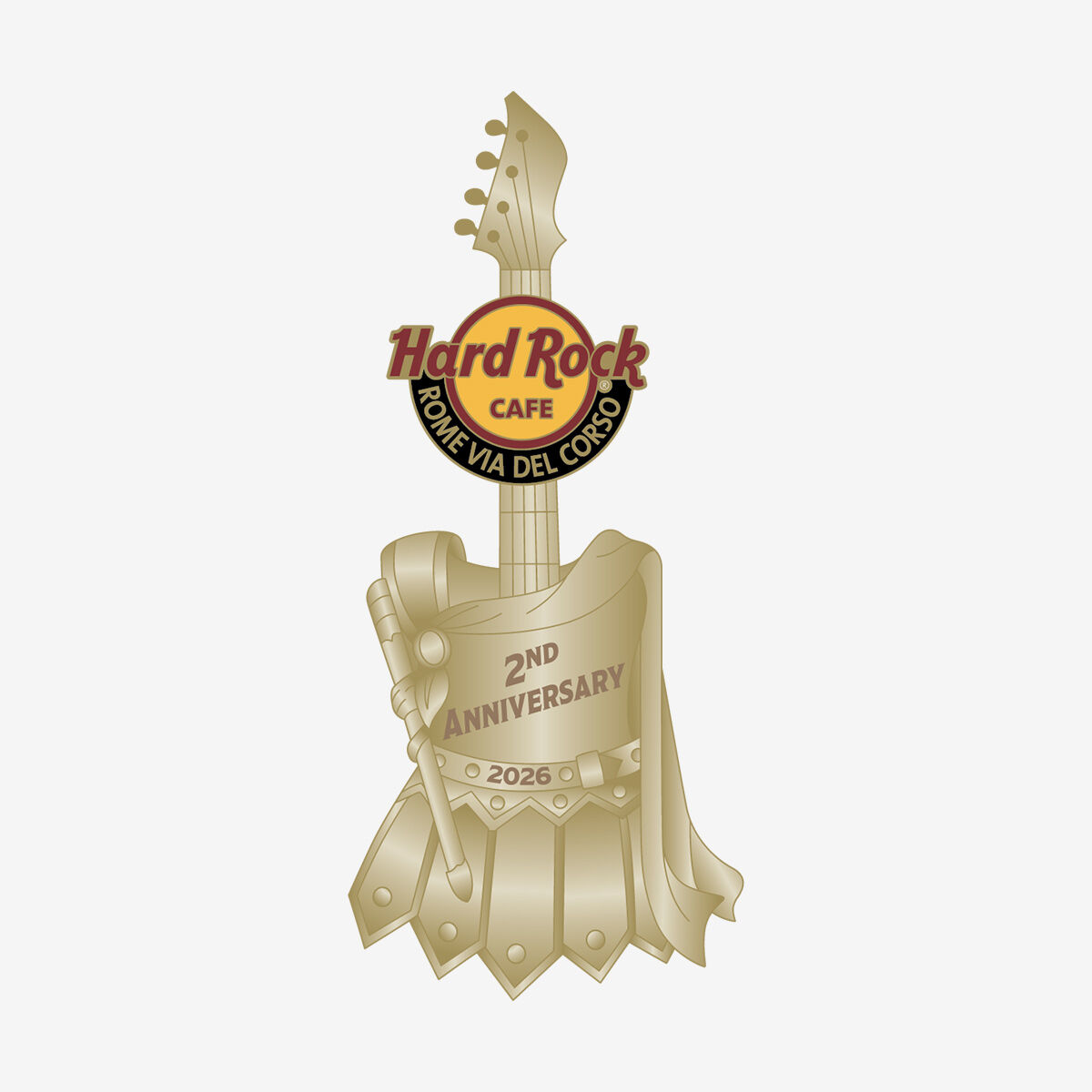 Hard Rock Cafe Rome Via Del Corso 2nd Anniversary 2026 Limited