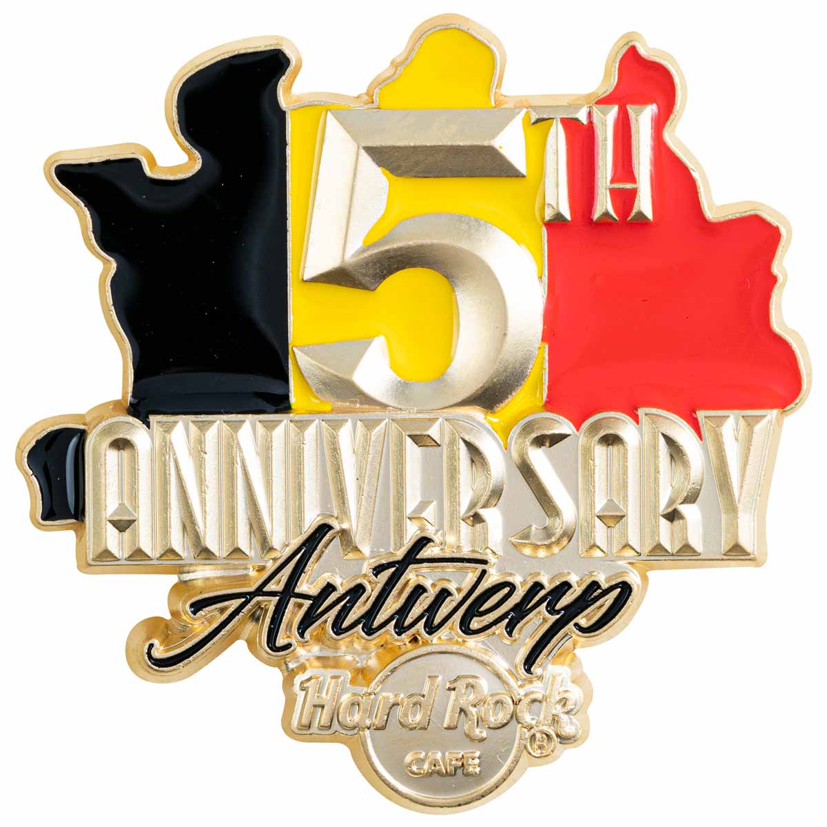 Antwerp 5th Anniversary 3D Pin image number 1