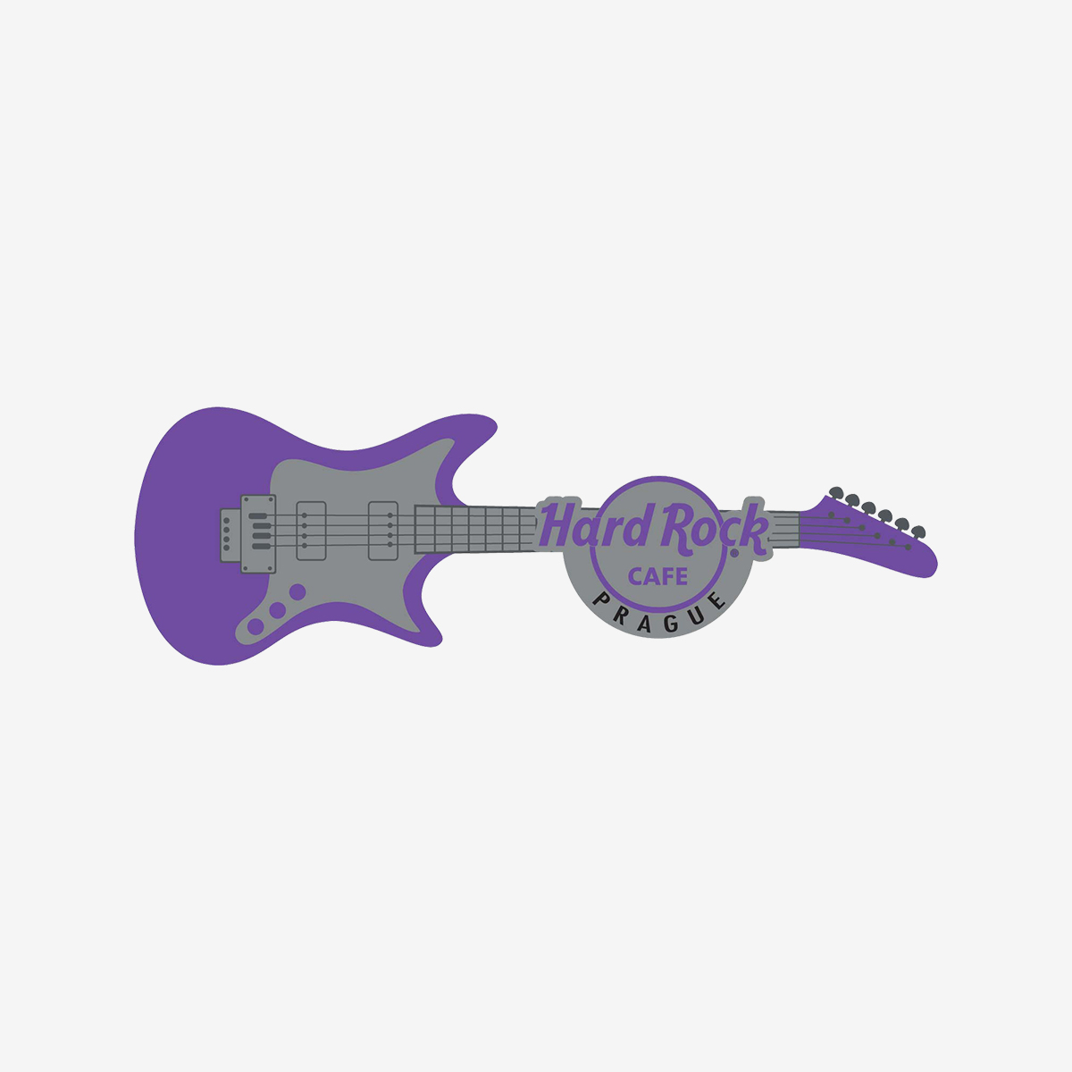 Limited Edition Core City Chrome Guitar Pin image number 1