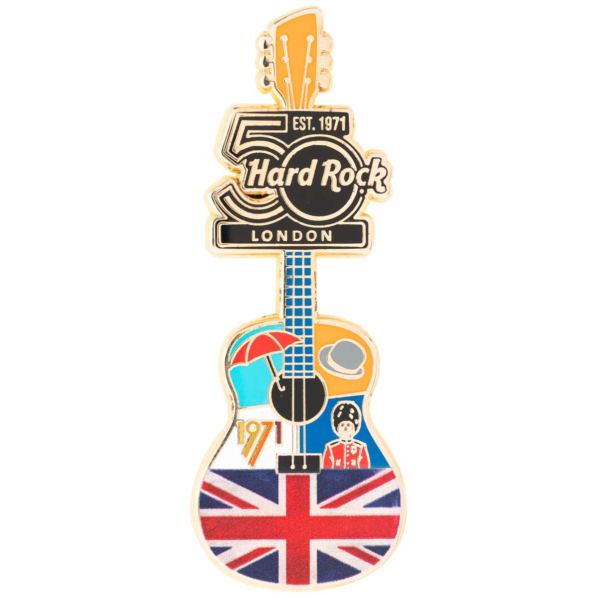50th Anniversary City Icon Guitar Pin Series image number 1