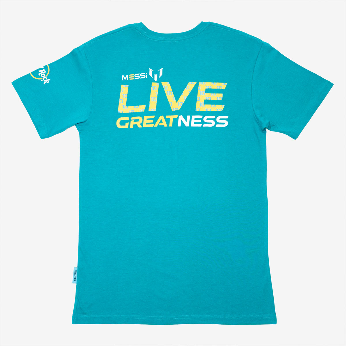 Messi x Hard Rock Adult Fit Crew Tee in Teal image number 3