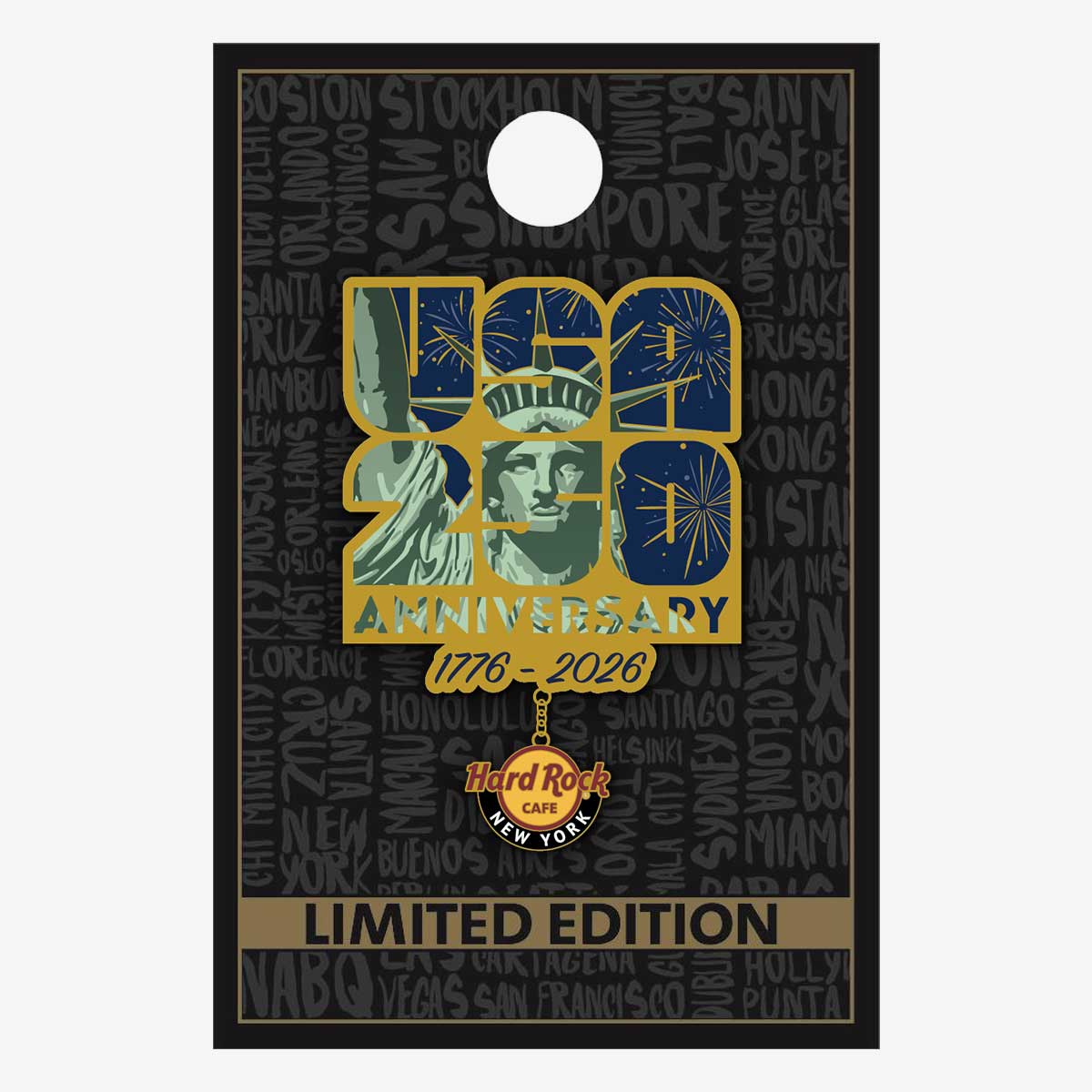 Limited Edition America 250th Anniversary Statue of Liberty Pin image number 2
