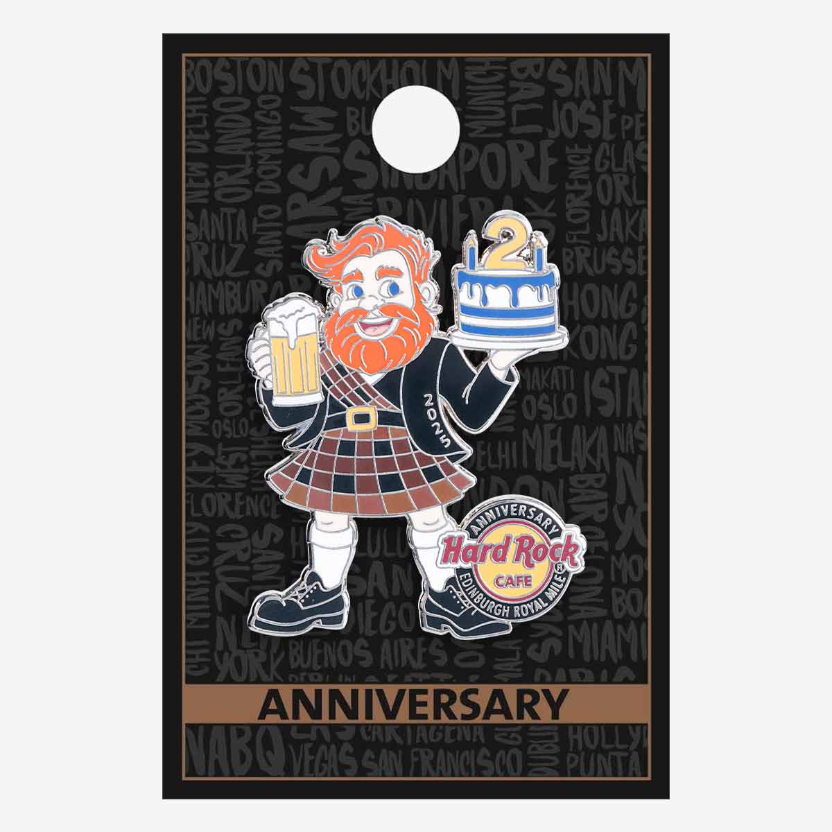 Edinburgh Royal Mile 2nd Anniversary Pin image number 2