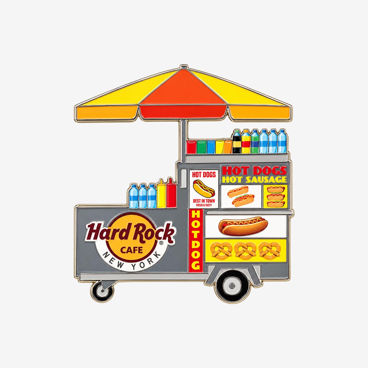 Collectible New York City Hot Dog Stand Local Pin image number 1