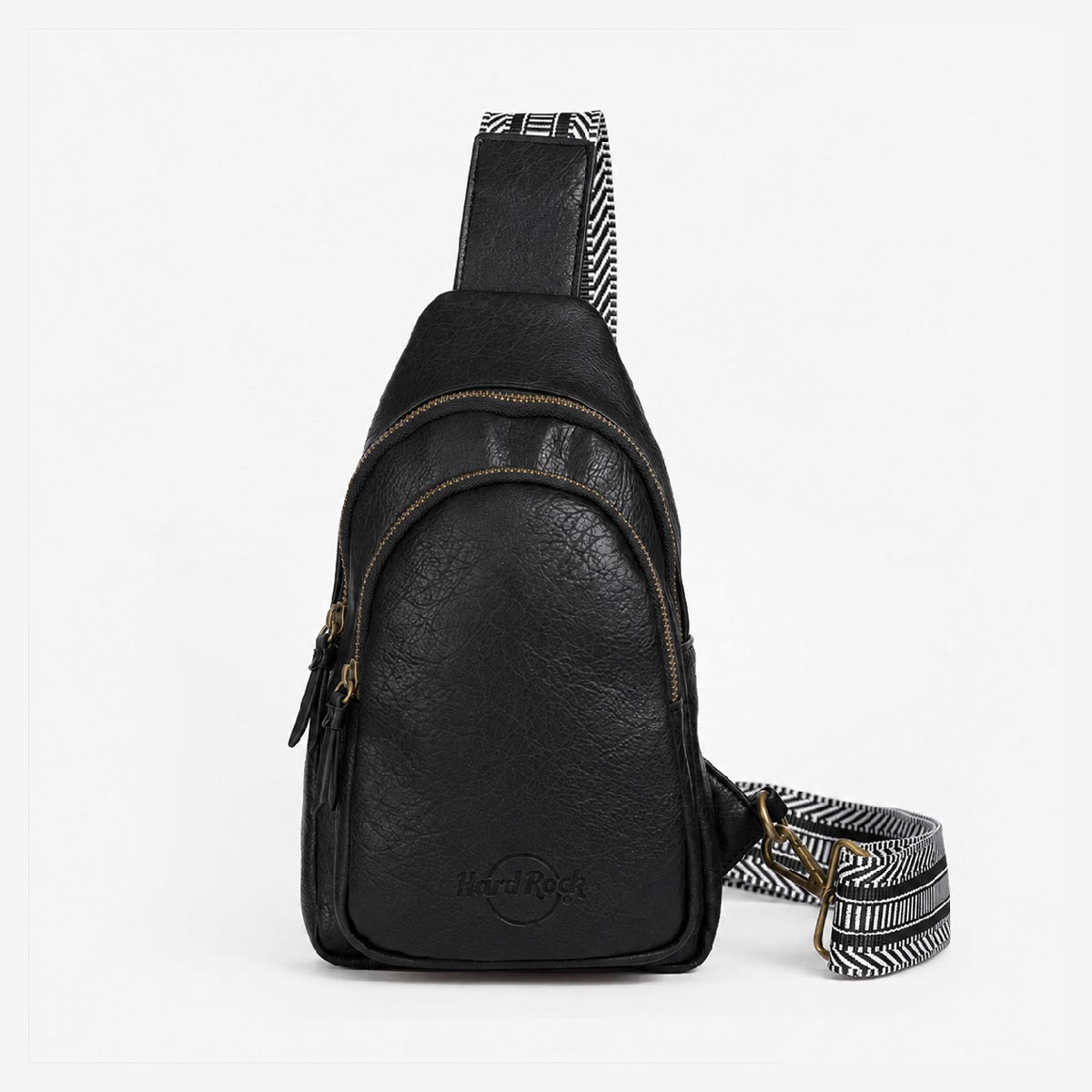 Guitar Strap Cross Body Bag in Black image number 1