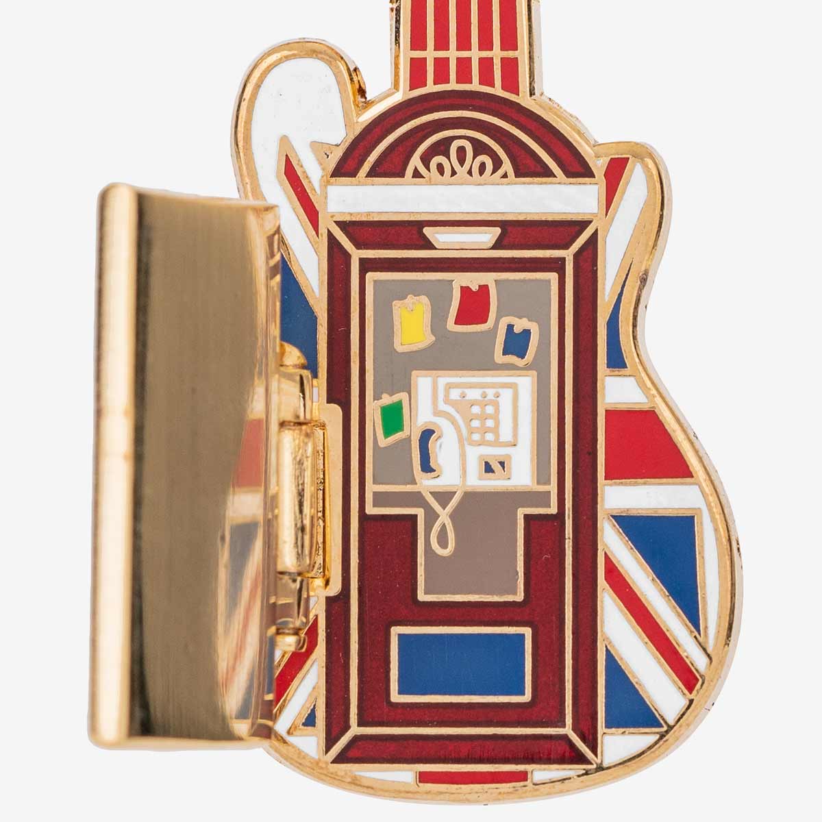 London Hinged Phone Booth Guitar Pin image number 3