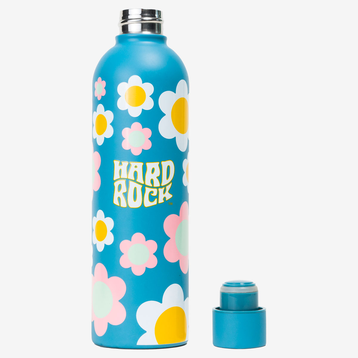 Hard Rock Music Festival Flower Power Water Bottle in Blue image number 4