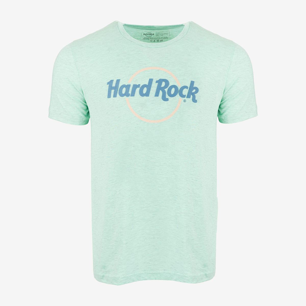 Hard Rock Pop of Color Puff Logo Tee in Mint Green image number 2