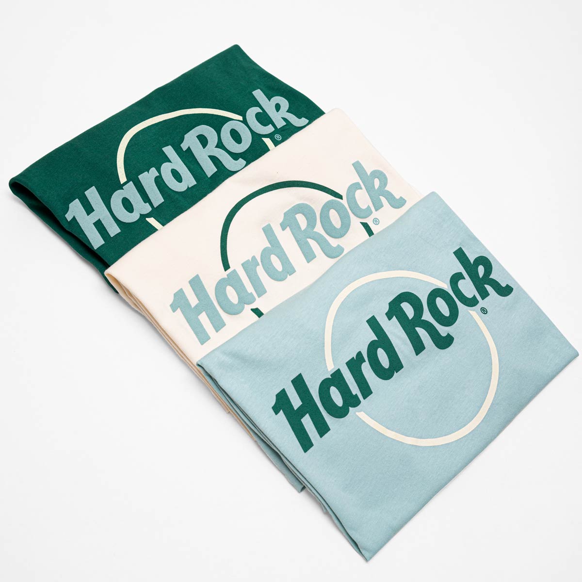 Hard Rock Adult Fit Pop of Color Tee in Deep Teal Green image number 3