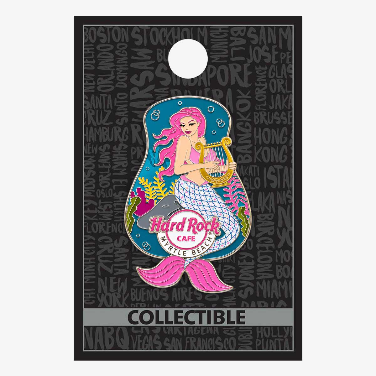 Collectible Myrtle Beach Holographic Mermaid Local Pin image number 2