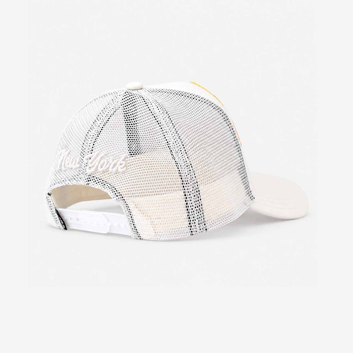 Hard Rock x Cult Chenille Logo Mesh Trucker Hat in Winter White image number 7