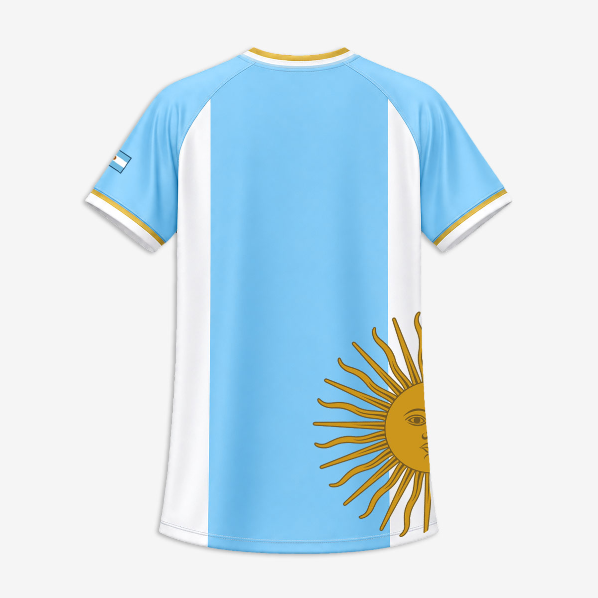 Argentina Soccer V-Neck Tee in Blue image number 3