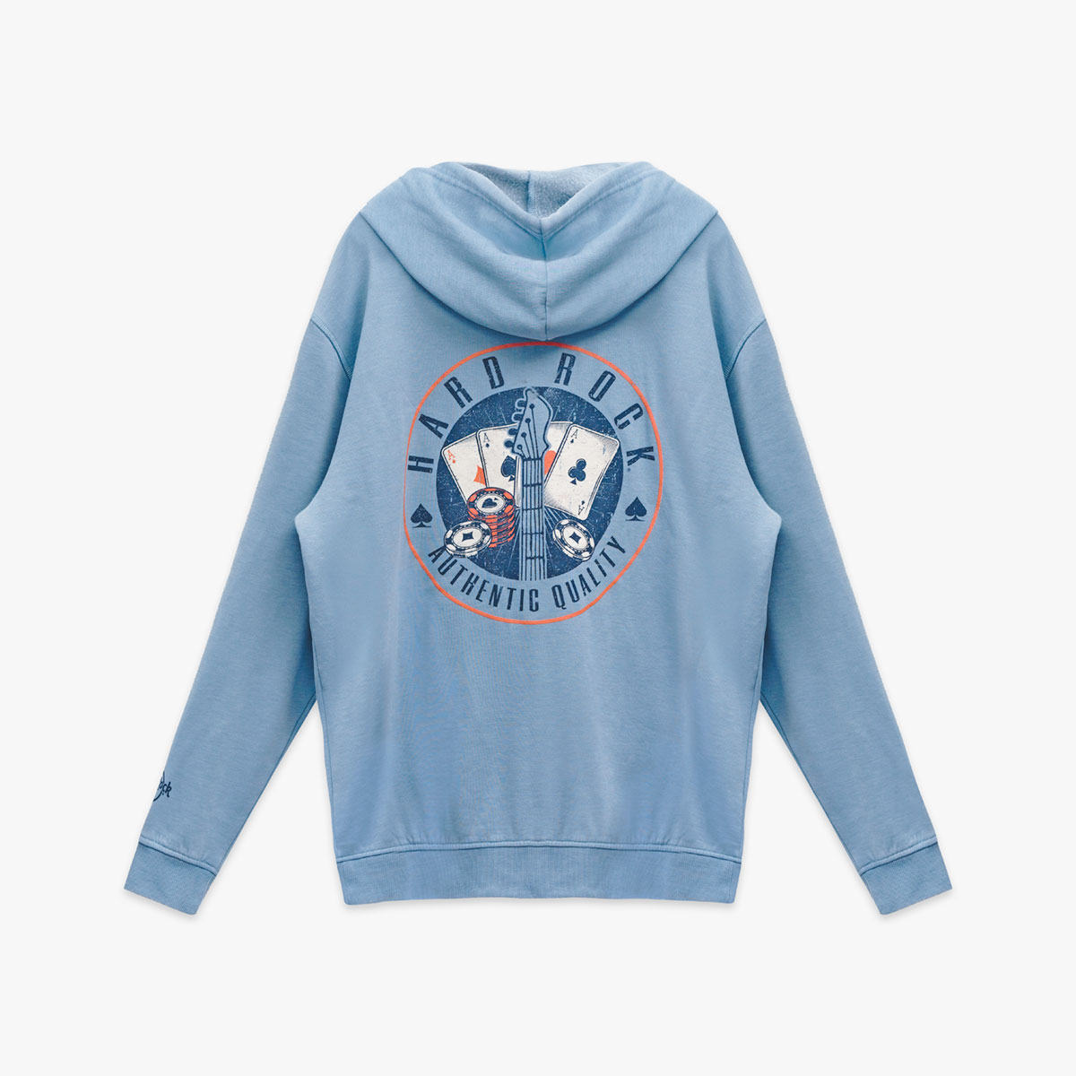 Casino Vintage Blue Zip Hoodie image number 1