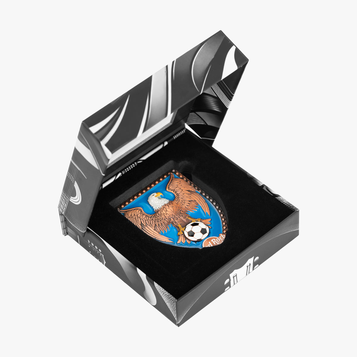 Online Exclusive Jumbo Pin Copper Eagle Soccer image number 2