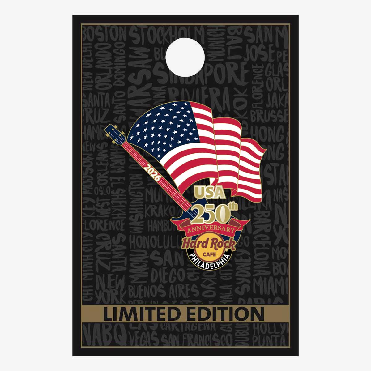 Limited Edition America 250th Anniversary Waving Flag Pin image number 2