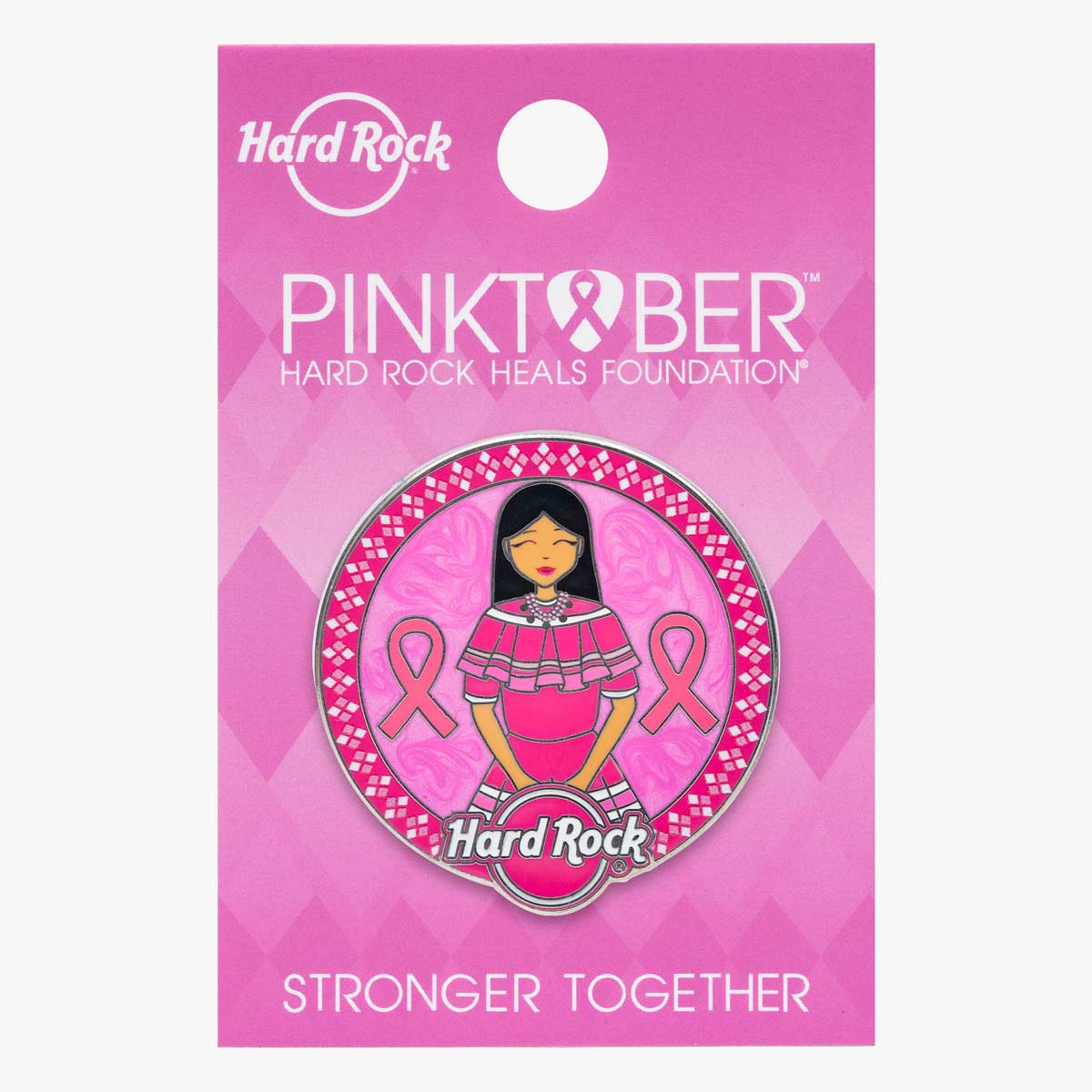 Pinktober 2024 Seminole Native American Pin image number 2