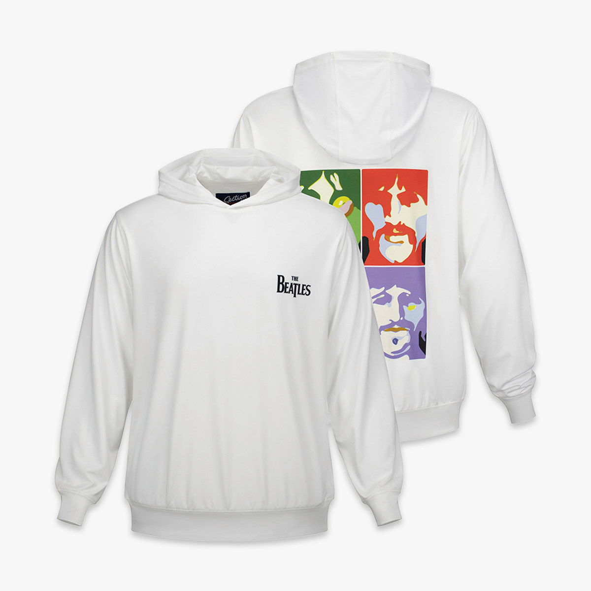 The Beatles Portrait UPF Hoodie in White image number 3