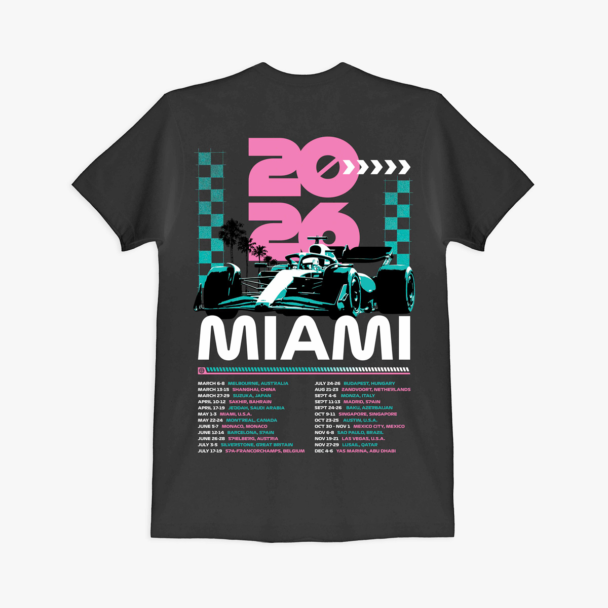 Oracle Red Bull Racing 2026 Tour Tee in Charcoal image number 1