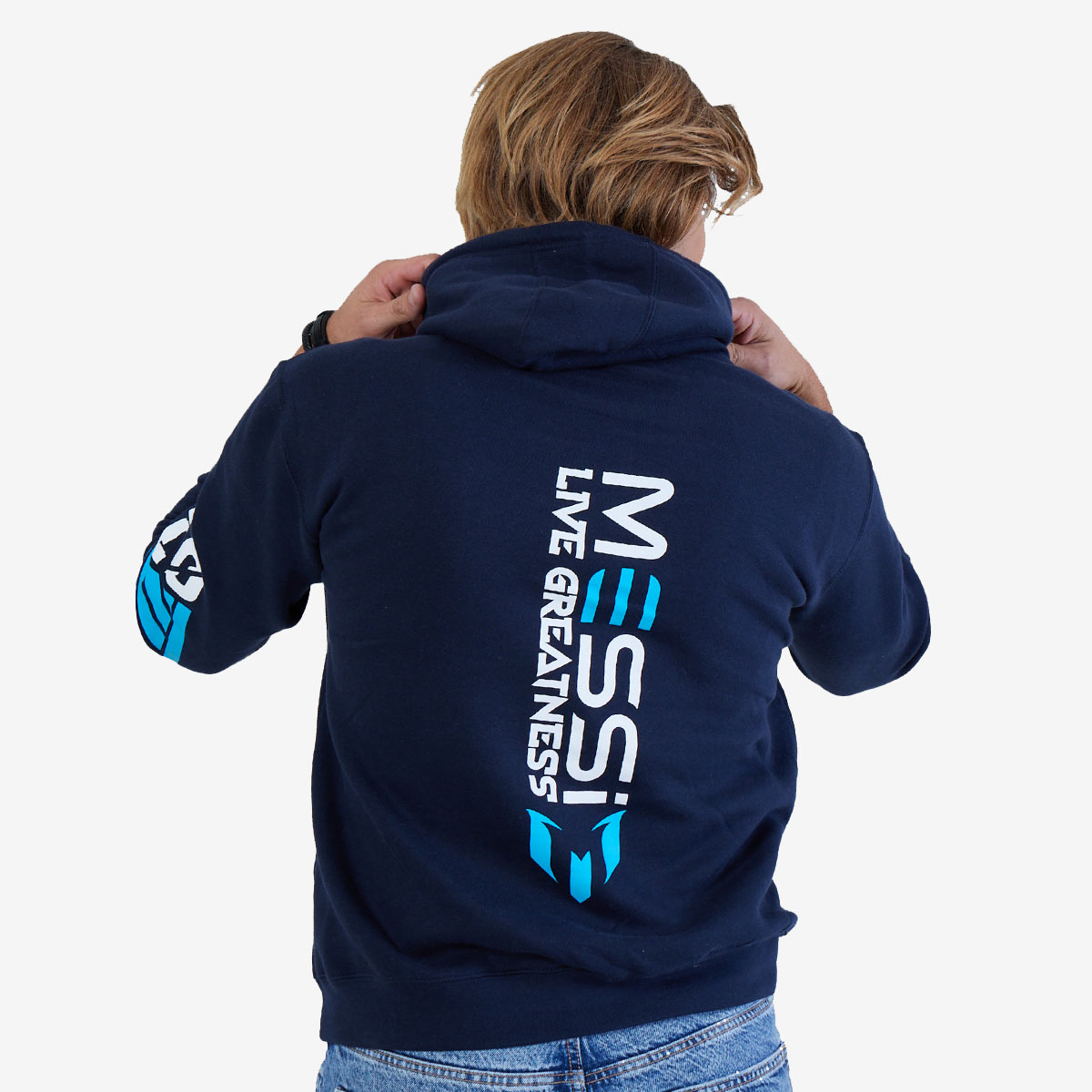 Messi Adult Fit Navy Hoodie