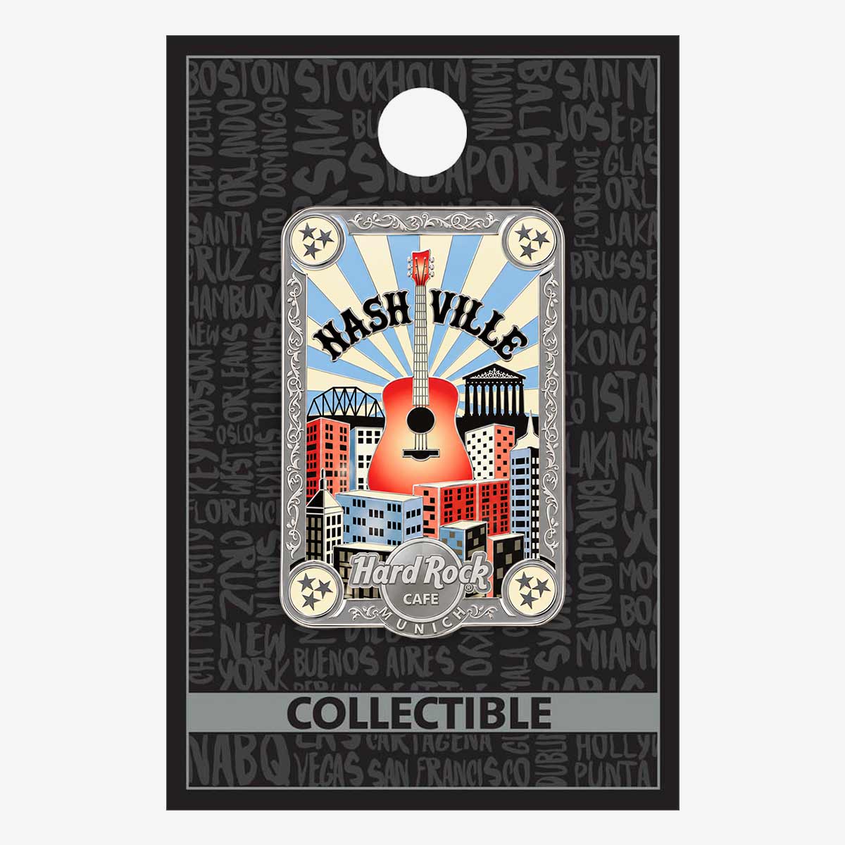 Collectible Nashville Skyline Scene Local Pin image number 2