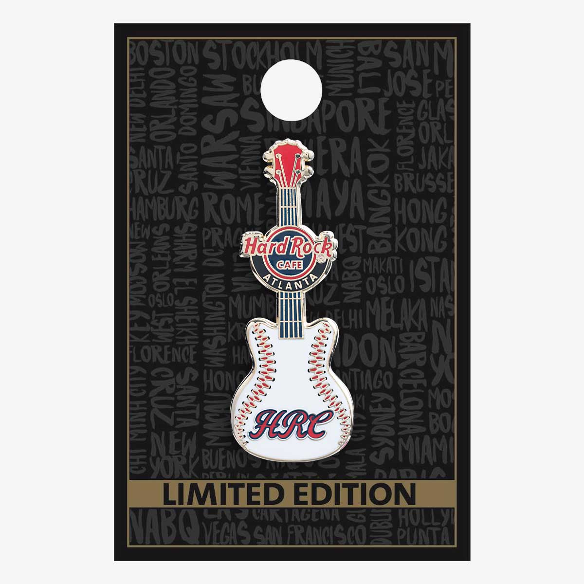 Limited Edition Atlanta Baseball Guitar Pin image number 2