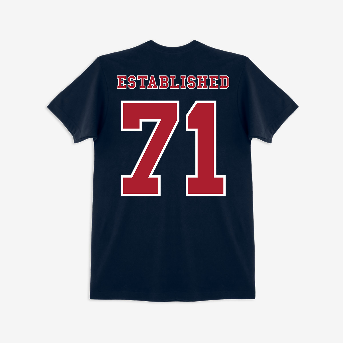 Adult Fit Football Colors Classic Logo Tee image number 2