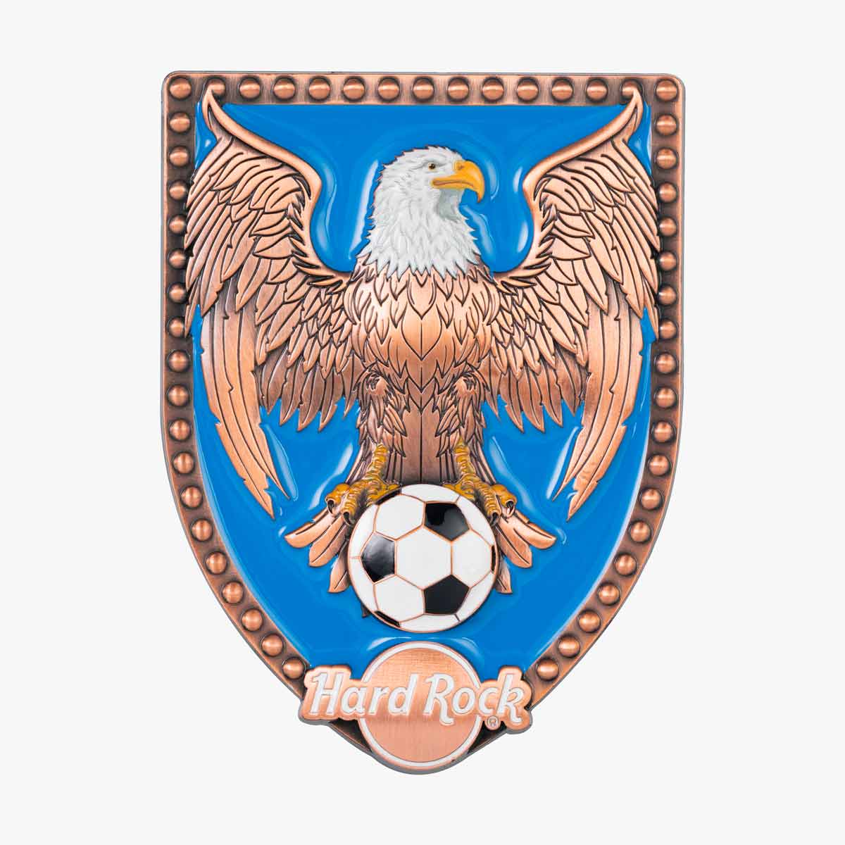 Online Exclusive Jumbo Pin Copper Eagle Soccer image number 1