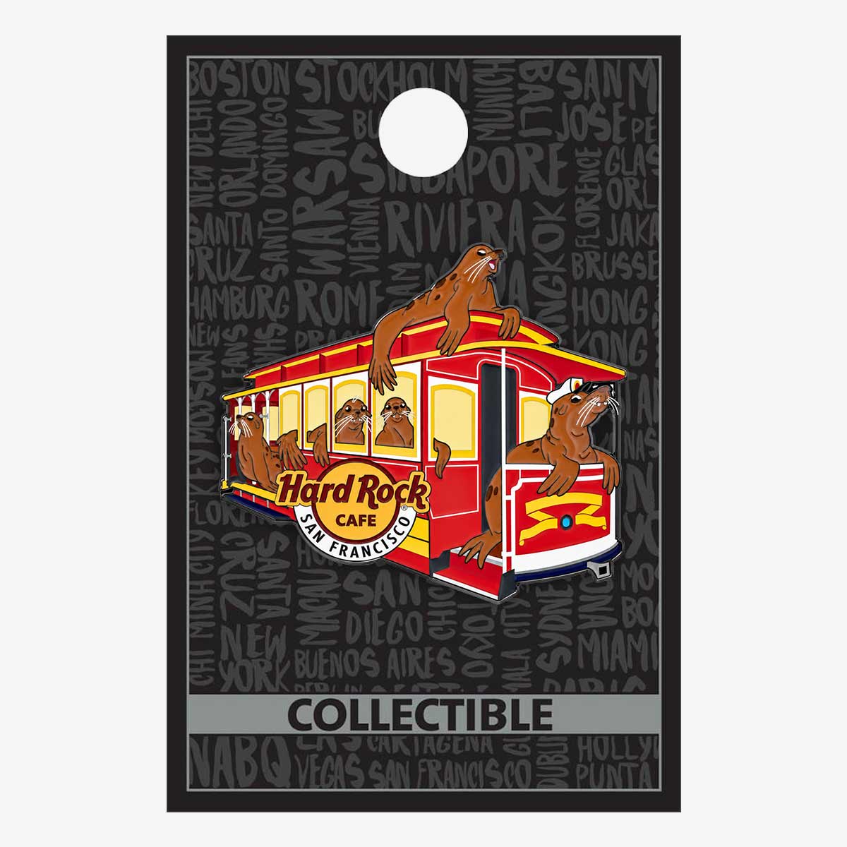 Collectible San Francisco Sea Lion Trolley Pin image number 2