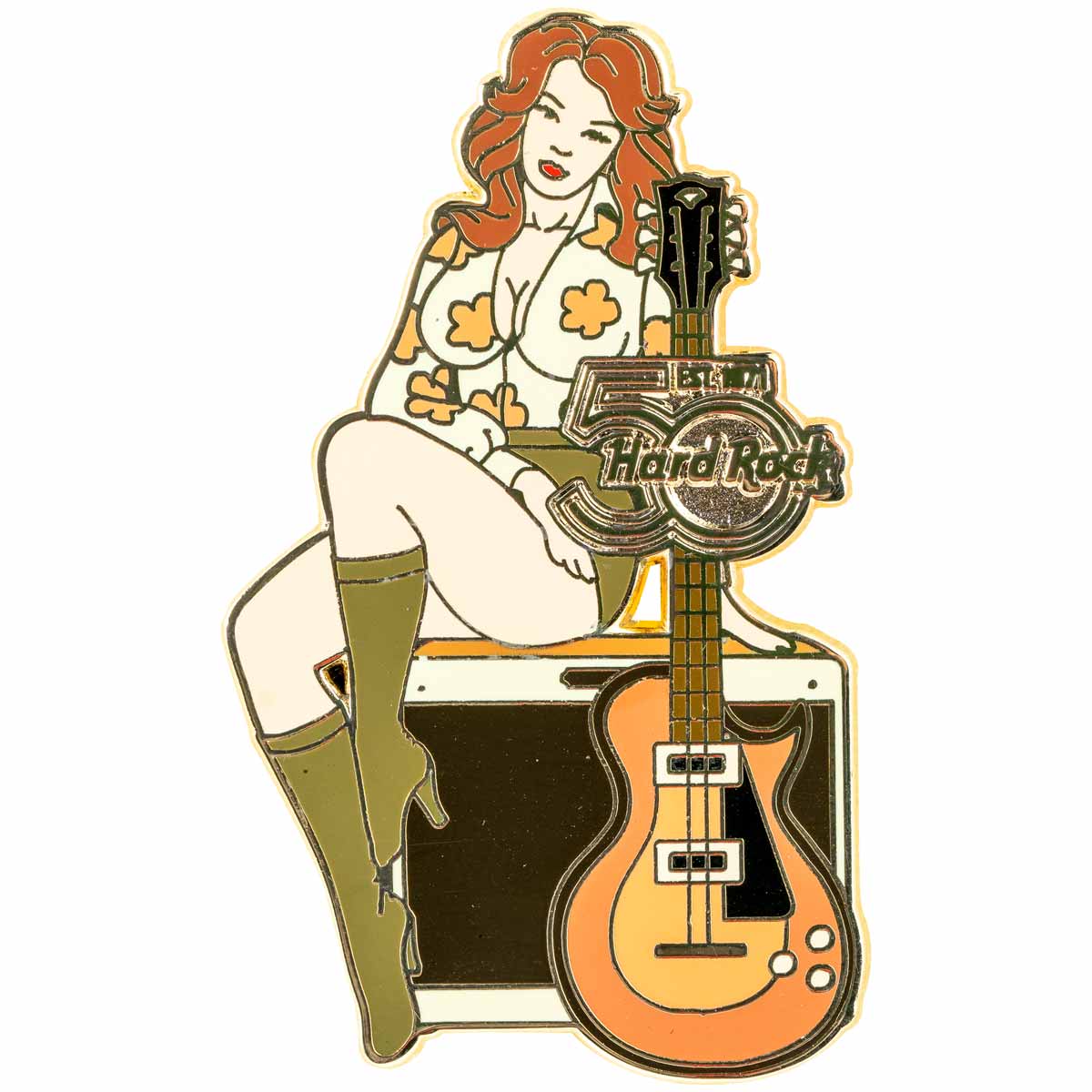 50th Anniversary 70's Decade Girl Pin image number 1
