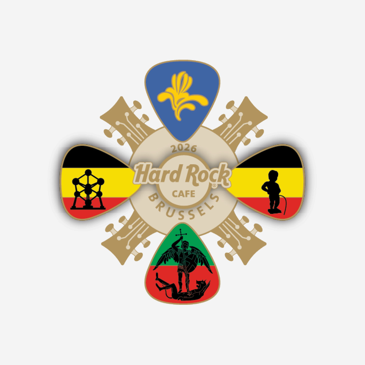 Brussels Music Cross 2026 Limited Edition Pin image number 1