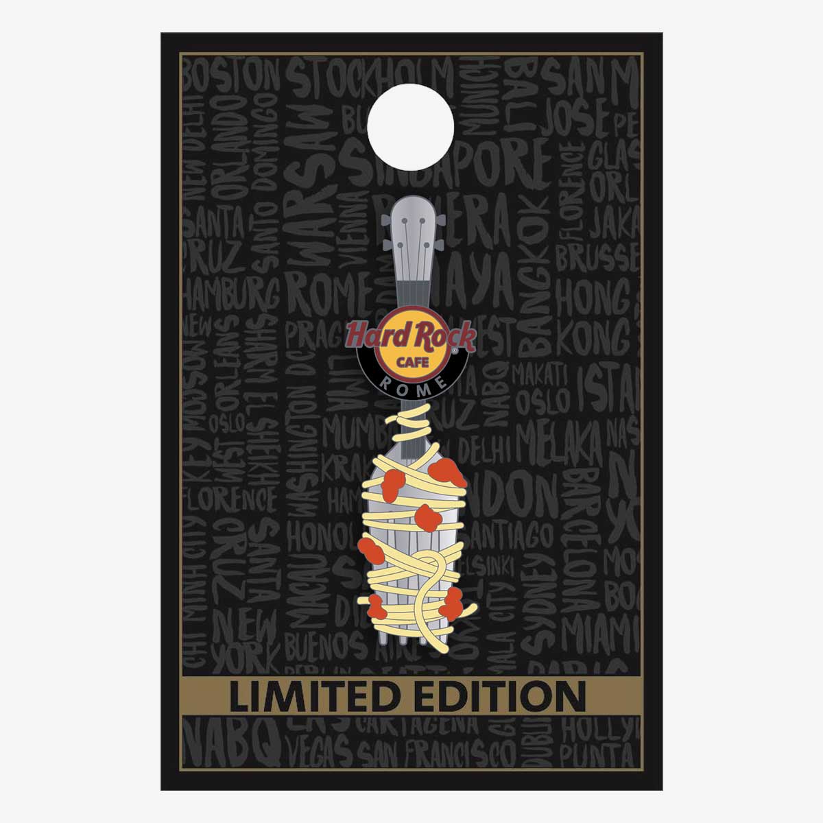 Limited Edition Rome Fork Guitar Pin image number 2