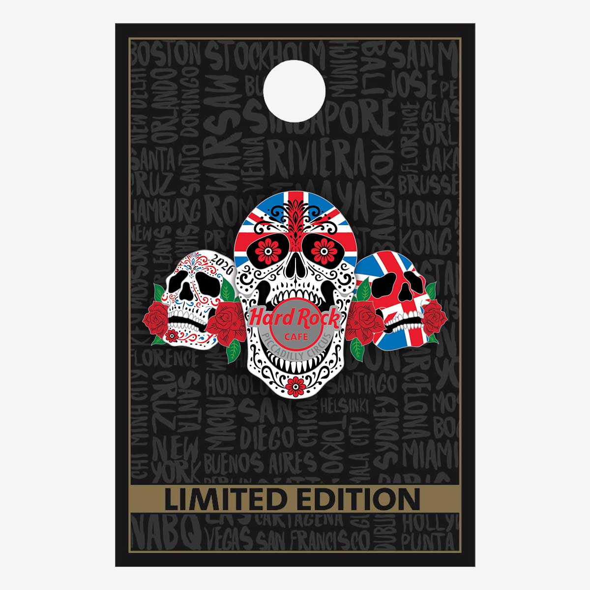 Limited Edition Piccadilly Circus Sugar Skulls 2026 Pin image number 2