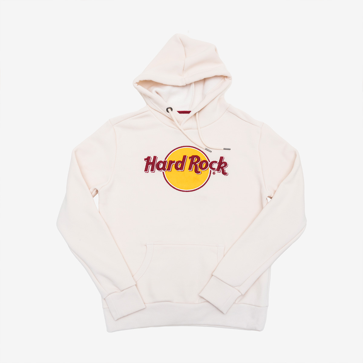 Hard Rock Elevated Classic Cream Raised Embroidery Logo Hoodie image number 1