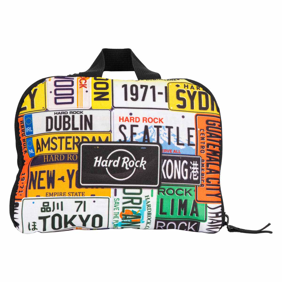 Ultralight Portable Packable License Plate Print Backpack image number 3