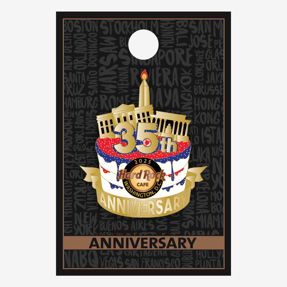 Limited Edition Washington, D.C. 35th Anniversary Pin image number 2