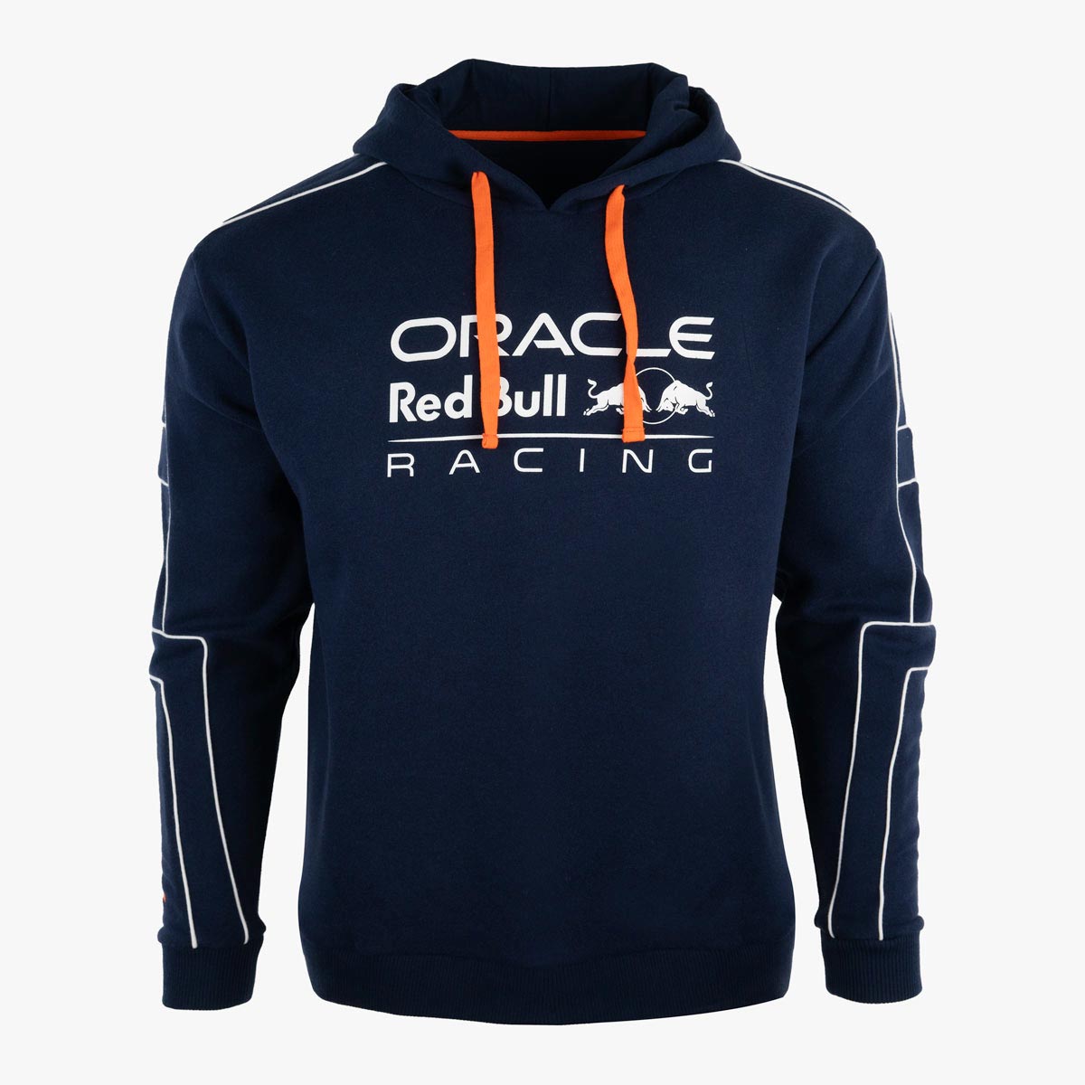 Oracle Red Bull Hoodie in Navy with Contrast White Racer Piping image number 1