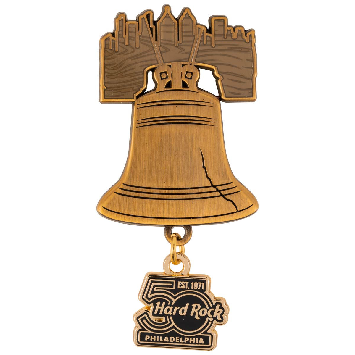 50th Anniversary Core Philadelphia Liberty Bell Pin image number 1