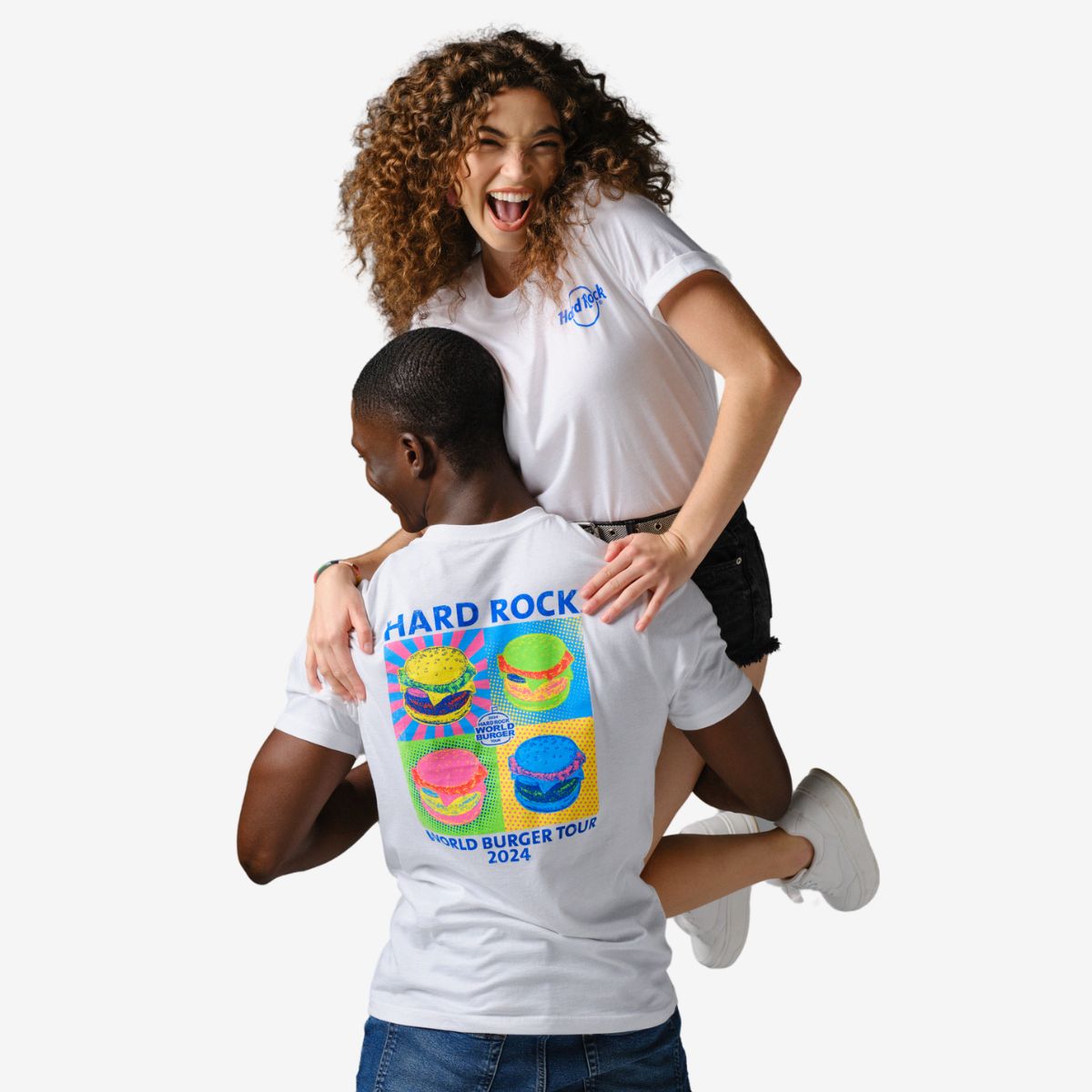 World Burger Tour 2024 Pop Art Tee in White image number 1
