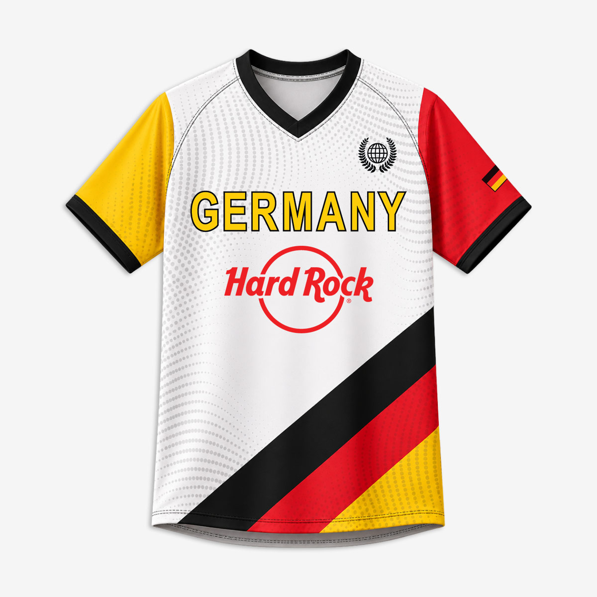 Germany Soccer V-Neck Tee in White image number 2