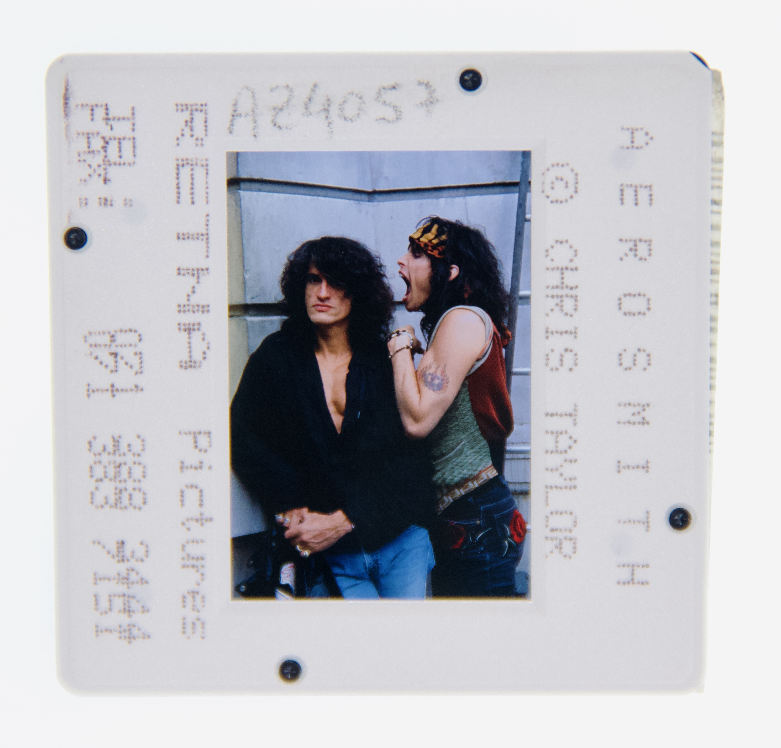 Aerosmith Original 35MM Photograph in Boxed Acrylic Case image number 1