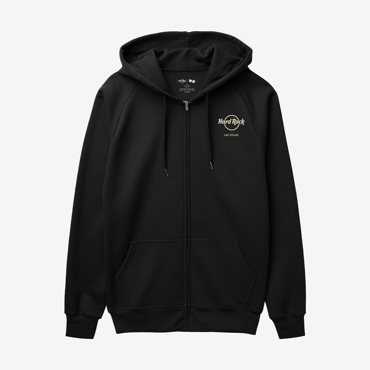 Adult Fit Casino Full Zip Hoodie in Black image number 2