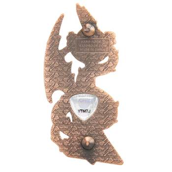 3D Dragon and Flag Guitar Pin image number 2