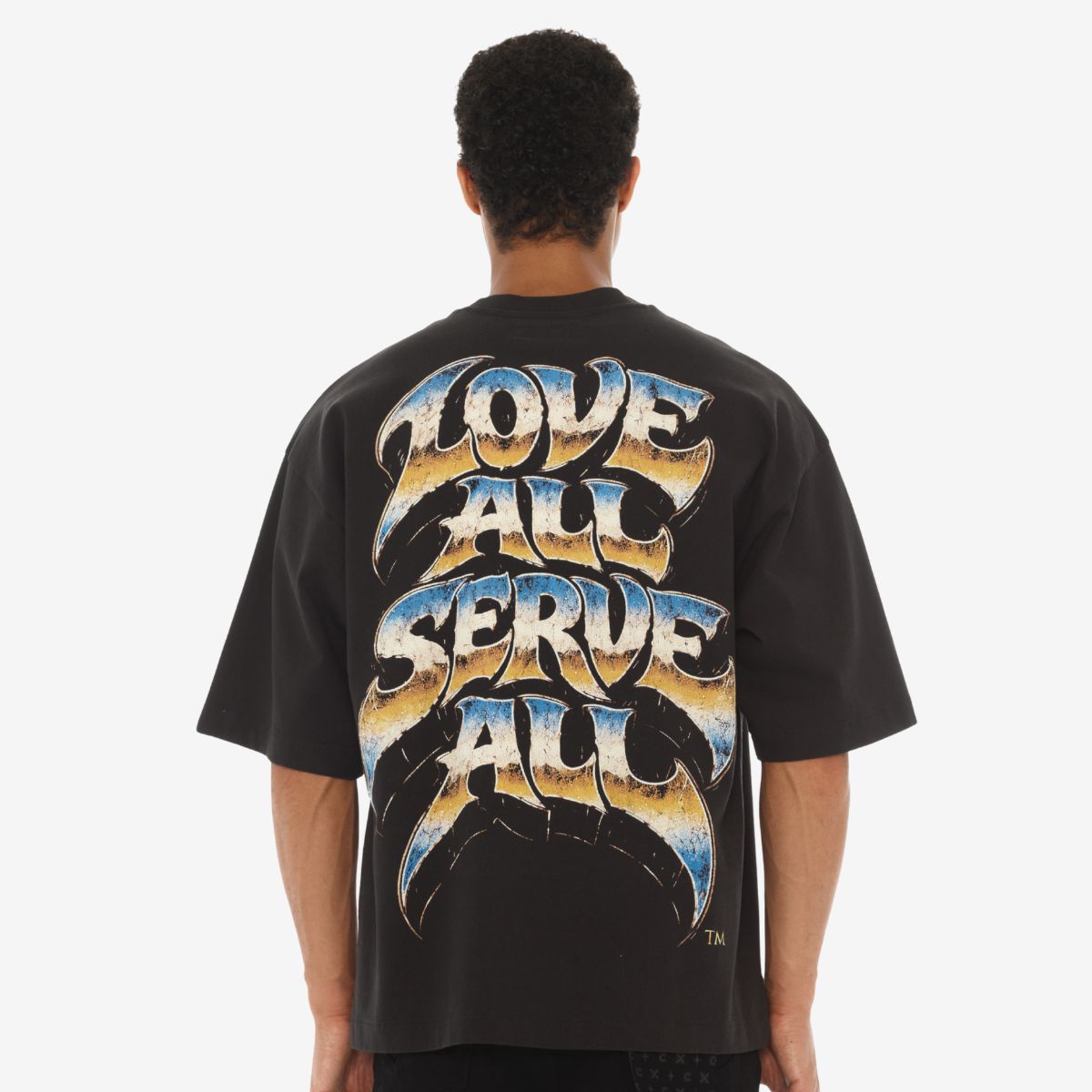 Hard Rock x Cult Skull Snake Boxy Oversized Tee in Charcoal image number 2