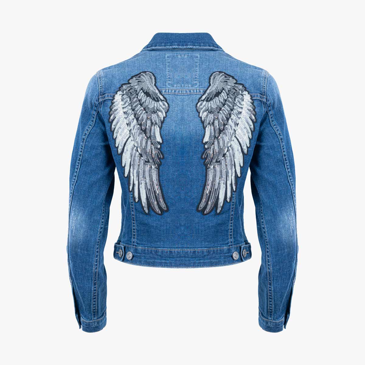 Guitar Company Sequin Wing Denim Jacket image number 3