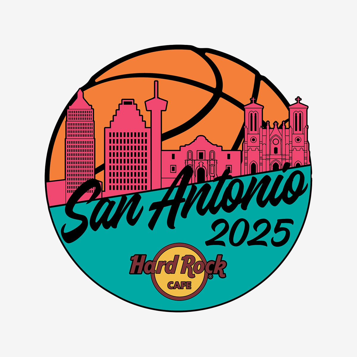 Limited Edition Basketball Skyline 2025 Pin image number 1