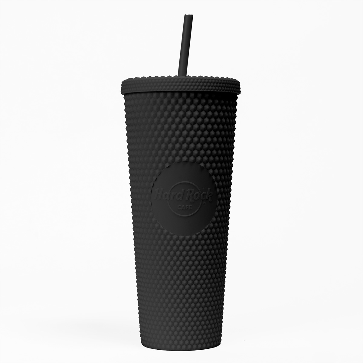 Hard Rock Pop of Color Tumbler with Straw in Black 24oz image number 2