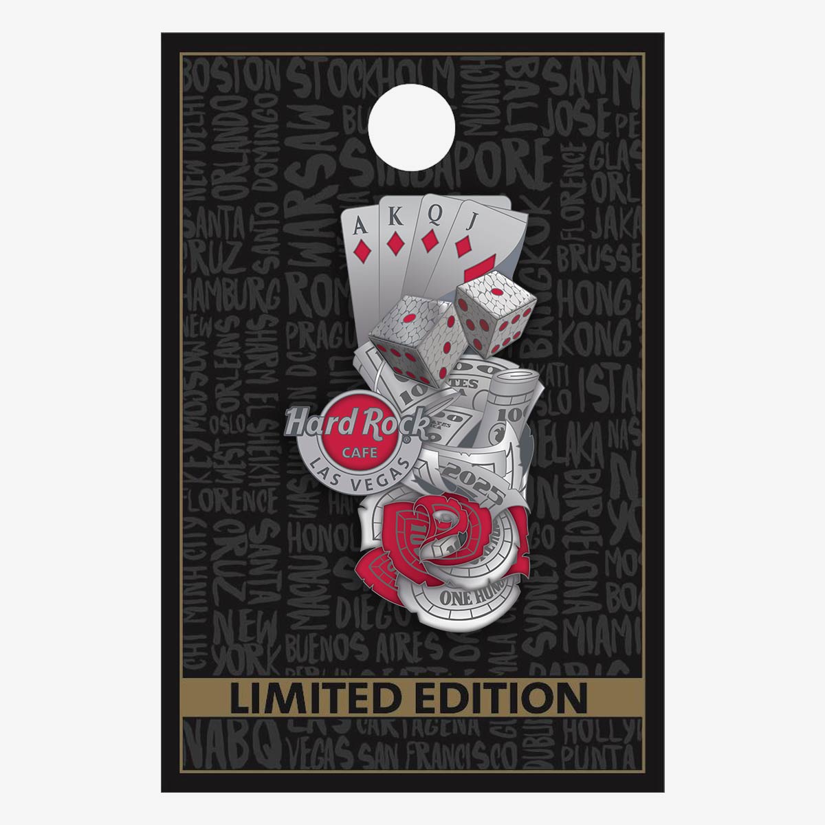 Limited Edition Las Vegas Poker Snake Pin image number 2