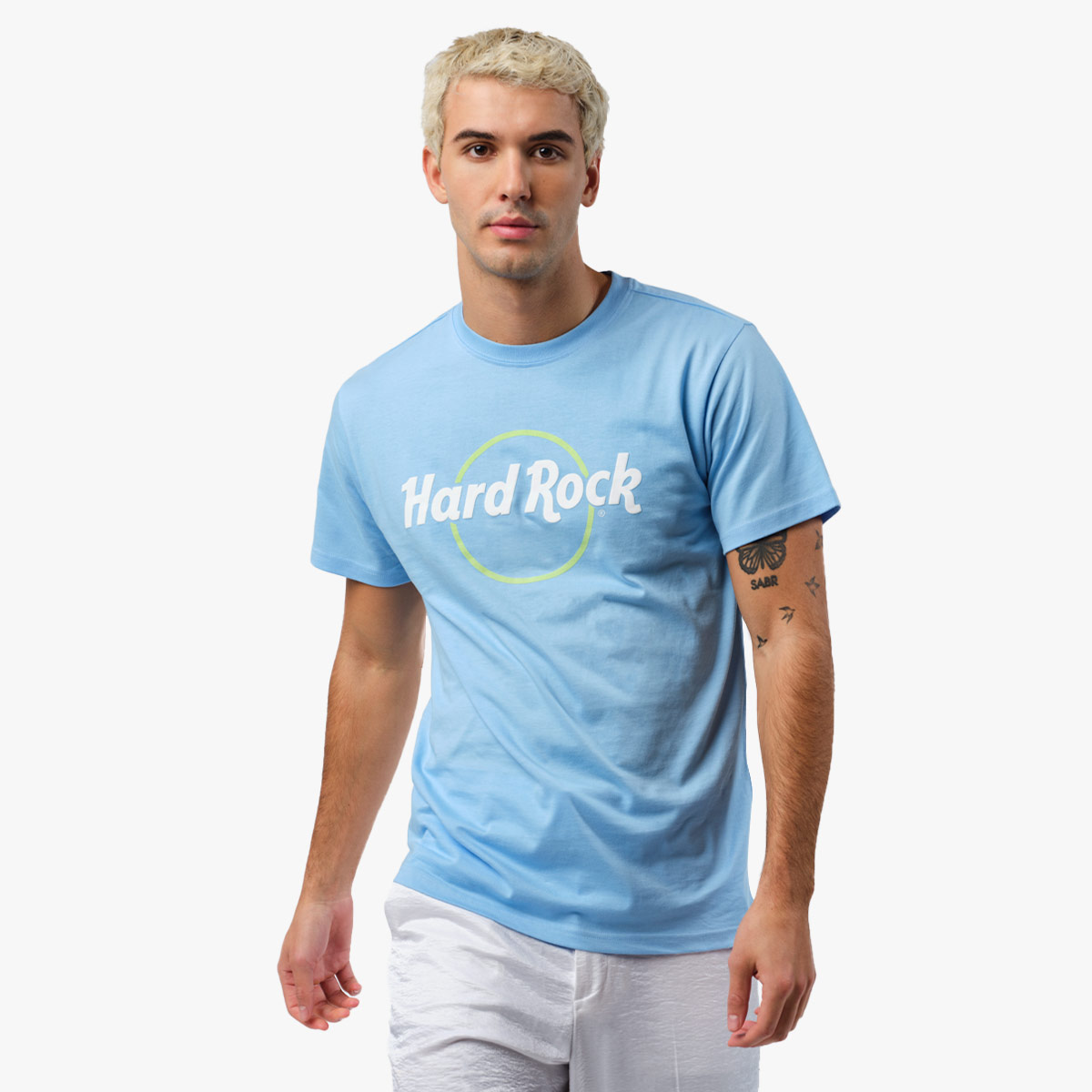 Adult Fit Pop of Color Tee in Airy Blue image number 1