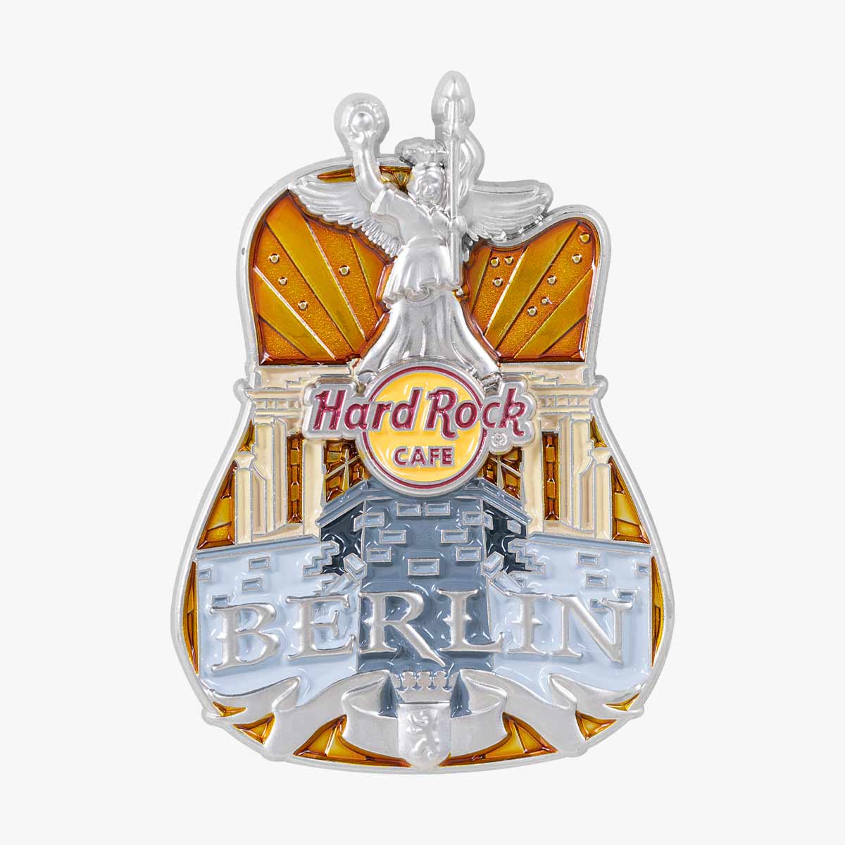 Collectible 3D Core City Guitar Pin image number 1
